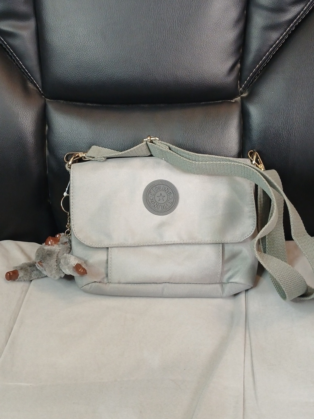 Kipling Lightweight Crossbody Bag in Grey